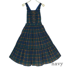 画像をギャラリービューアに読み込む, Preppy Tartanサロペットワンピース(Preppy Tartan Salopette dress)
