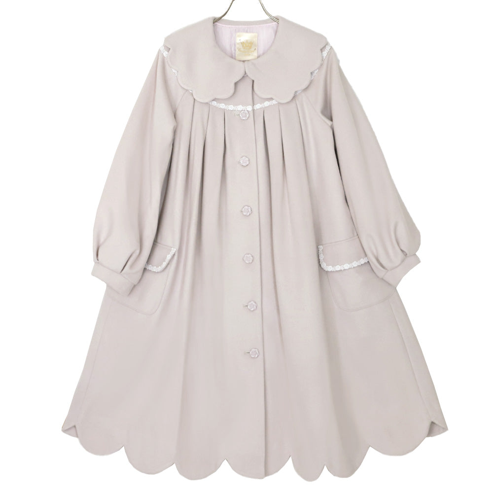 【 2nd Reservation 】プチローズスカラップコート(petitrose scallop coat)