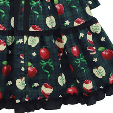 Load image into Gallery viewer, タータンRibbonAppleドレス(Tartan Ribbon Apple long dress)
