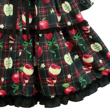 Load image into Gallery viewer, タータンRibbonAppleドレス(Tartan Ribbon Apple long dress)

