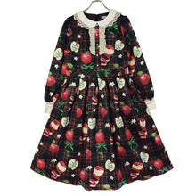 Load image into Gallery viewer, タータンRibbonAppleワンピース (Tartan Ribbon Apple dress)
