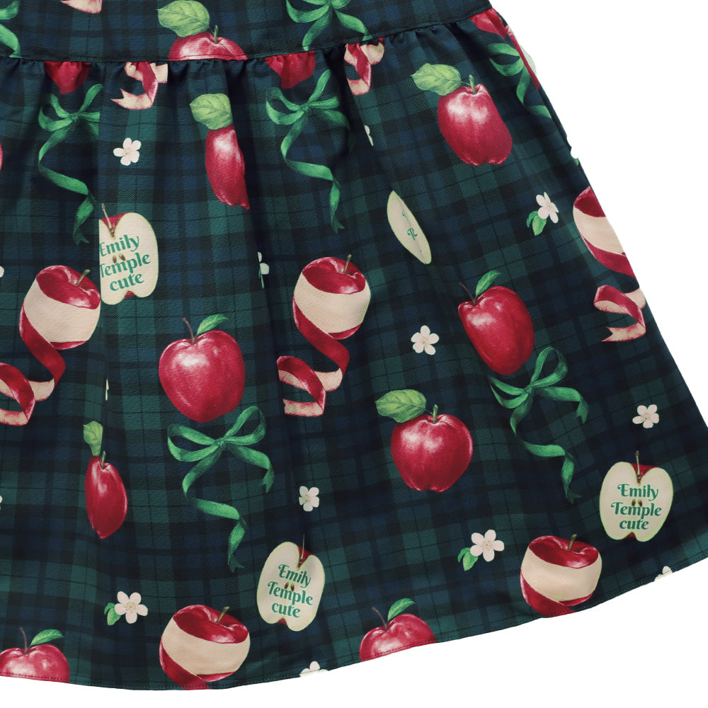 タータンRibbonAppleノースリーブワンピース (Tartan RibbonApple sleeveless dress)