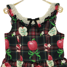 Load image into Gallery viewer, タータンRibbonAppleノースリーブワンピース (Tartan RibbonApple sleeveless dress)
