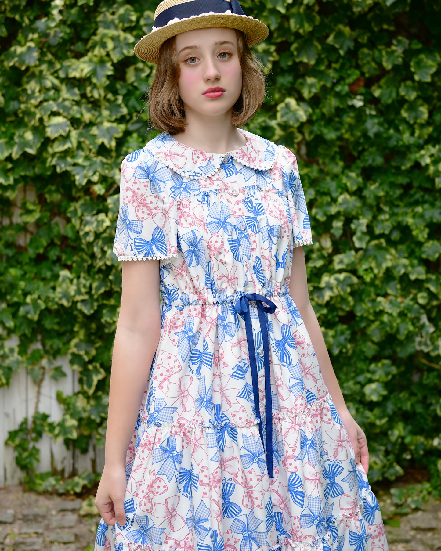 Ribbon Sketchロングワンピース(Ribbon Sketch long dress)【POP UP】