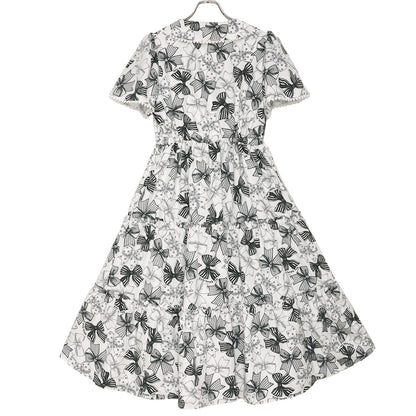 Ribbon Sketchロングワンピース(Ribbon Sketch long dress)【POP UP】