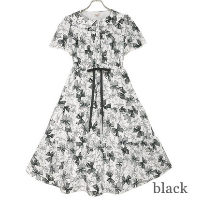 Ribbon Sketchロングワンピース(Ribbon Sketch long dress)【POP UP】
