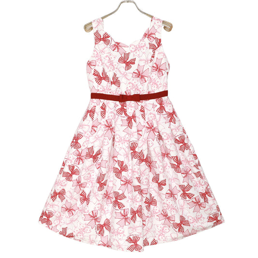Ribbon Sketchノースリーブワンピース (Ribbon Sketch sleeveless dress)【POP UP】