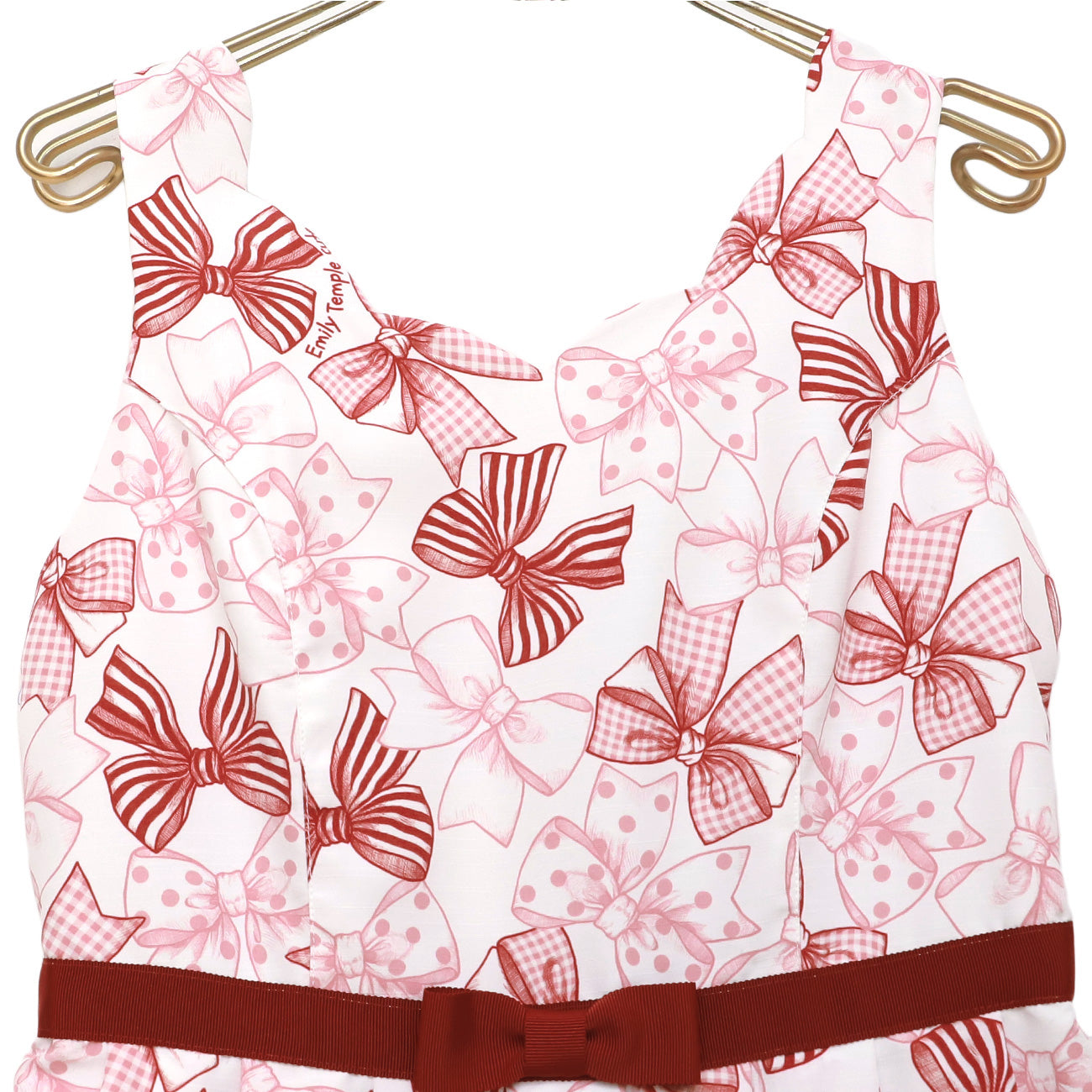Ribbon Sketchノースリーブワンピース (Ribbon Sketch sleeveless dress)【POP UP】