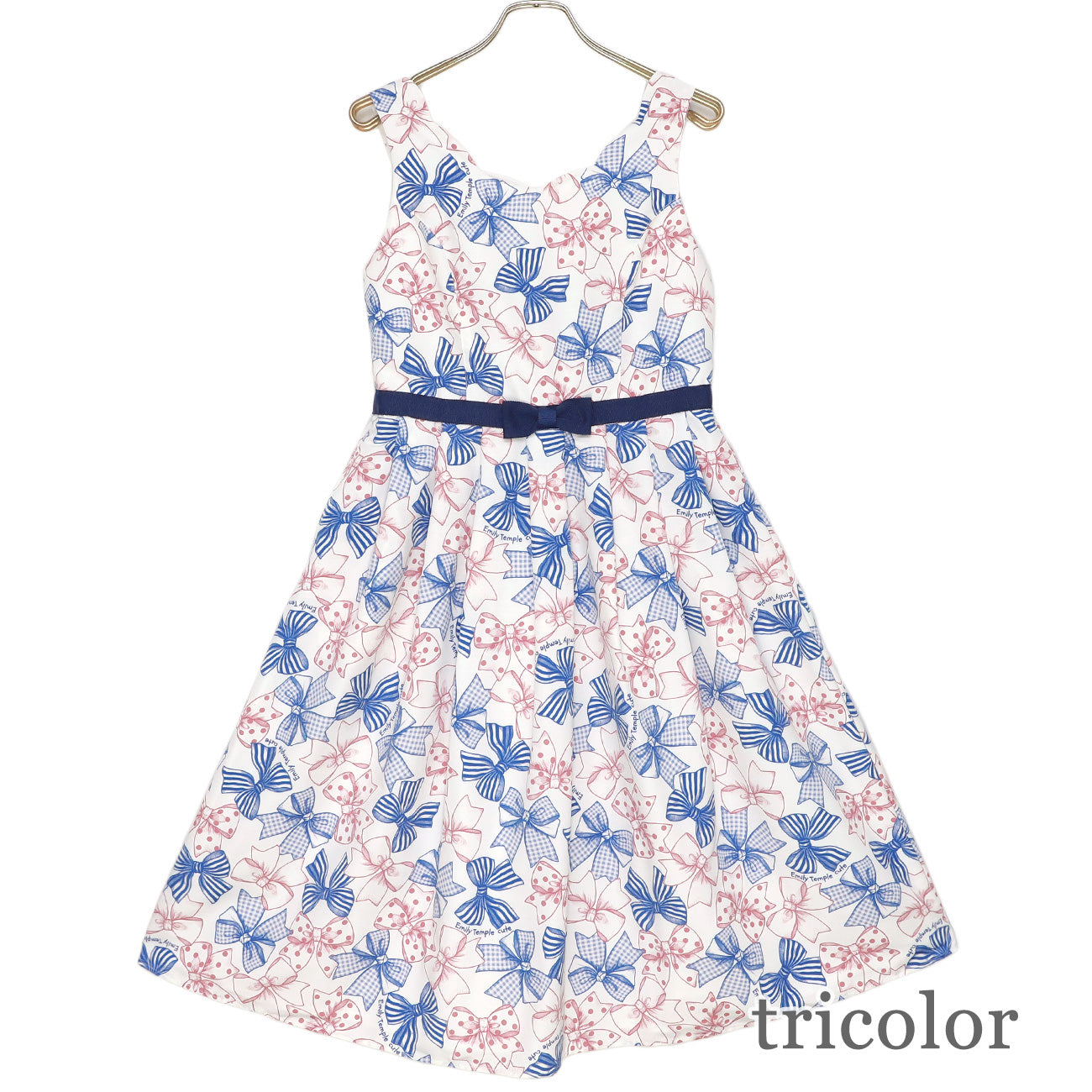 Ribbon Sketchノースリーブワンピース (Ribbon Sketch sleeveless dress)【POP UP】