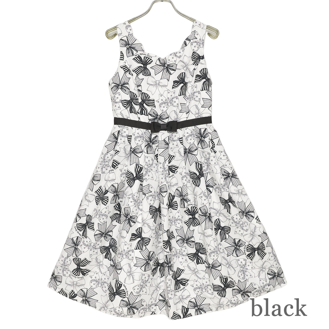 Ribbon Sketchノースリーブワンピース (Ribbon Sketch sleeveless dress)【POP UP】