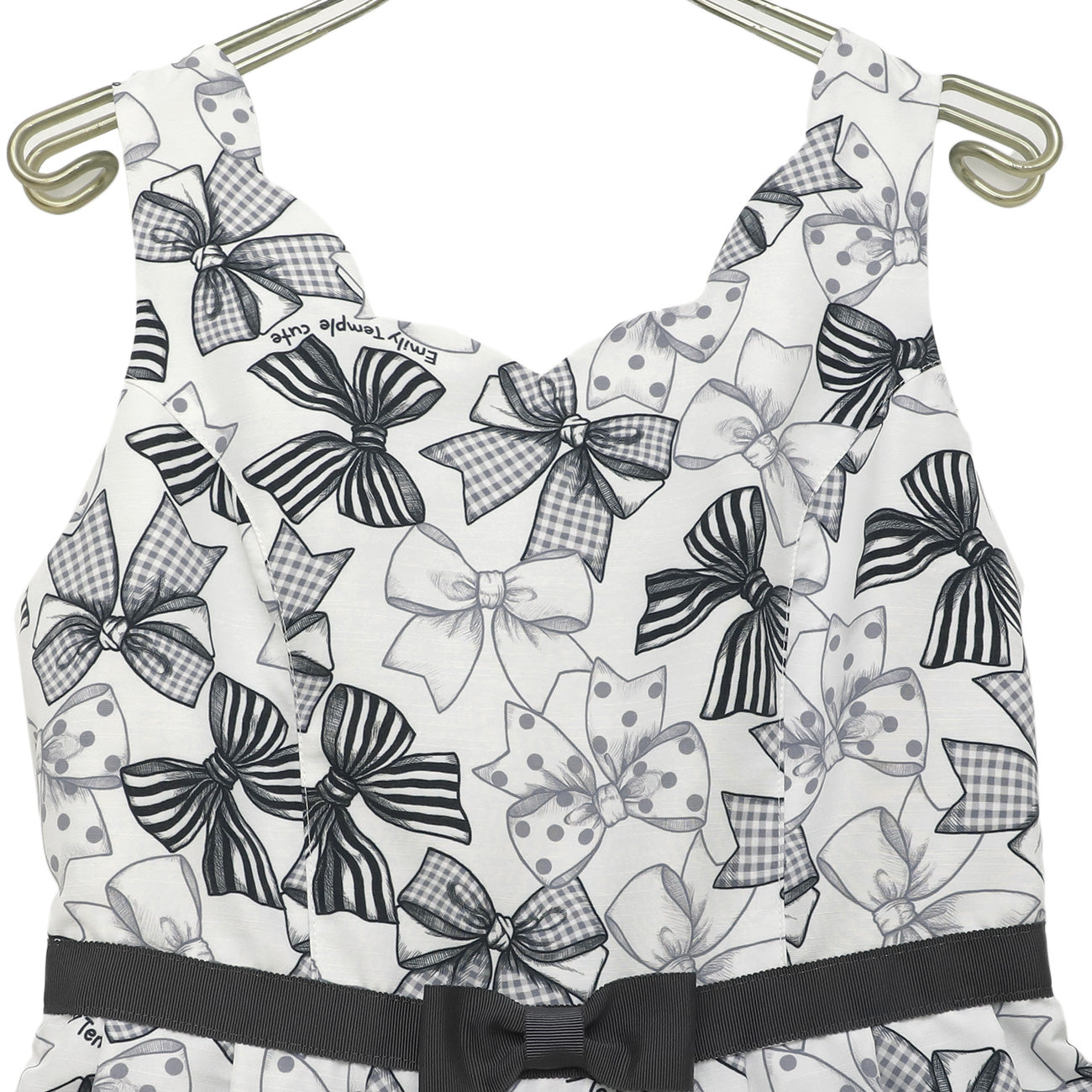 Ribbon Sketchノースリーブワンピース (Ribbon Sketch sleeveless dress)【POP UP】