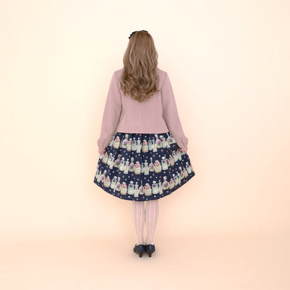 リボンカラーショートコート(Ribbon collar short coat)