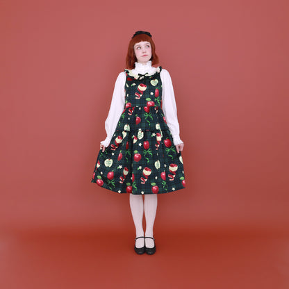 タータンRibbonAppleノースリーブワンピース (Tartan RibbonApple sleeveless dress)