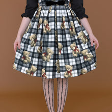 画像をギャラリービューアに読み込む, Teddy Bear Tartanノースリーブワンピース (Teddy Bear Tartan sleeveless dress)
