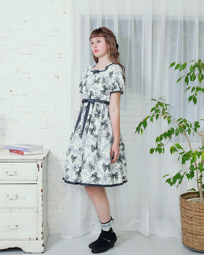 Ribbon Sketchワンピース(Ribbon Sketch dress)【POP UP】