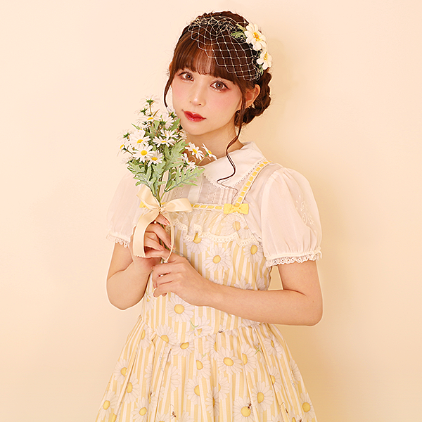 Melody刺繍半袖ブラウス