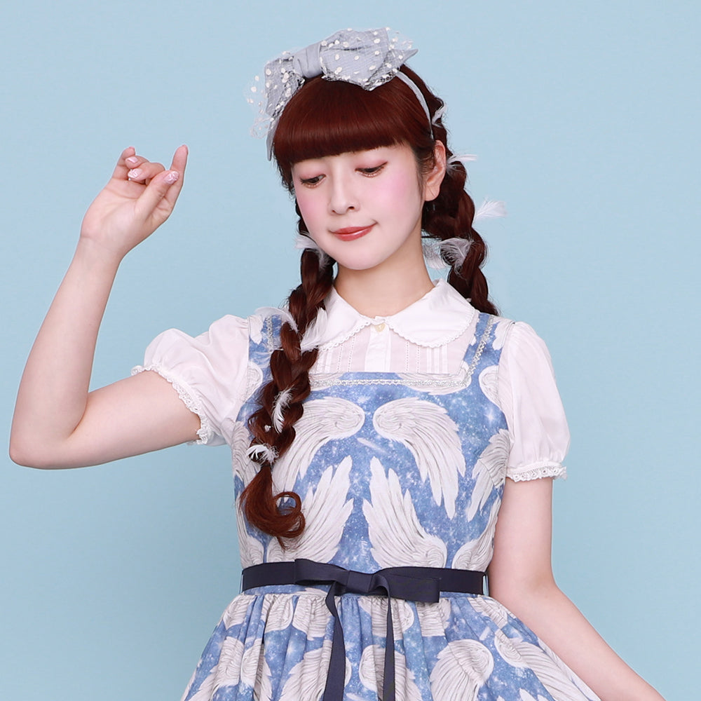 Melody刺繍半袖ブラウス