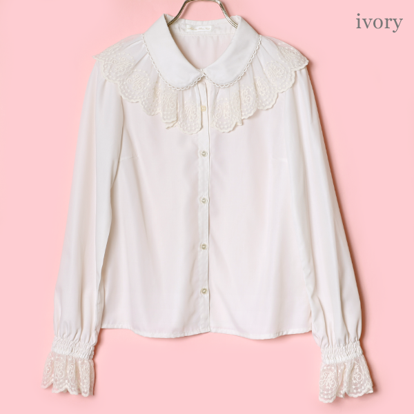 Melody lace long sleeve blouse