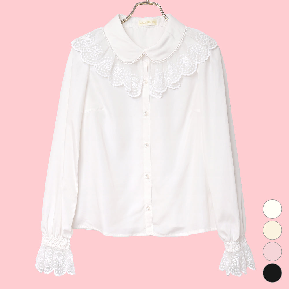 Melody lace long sleeve blouse