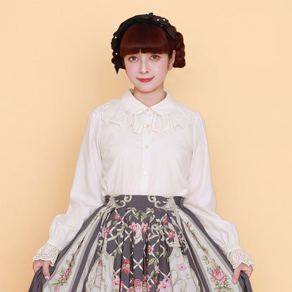 Melody lace long sleeve blouse