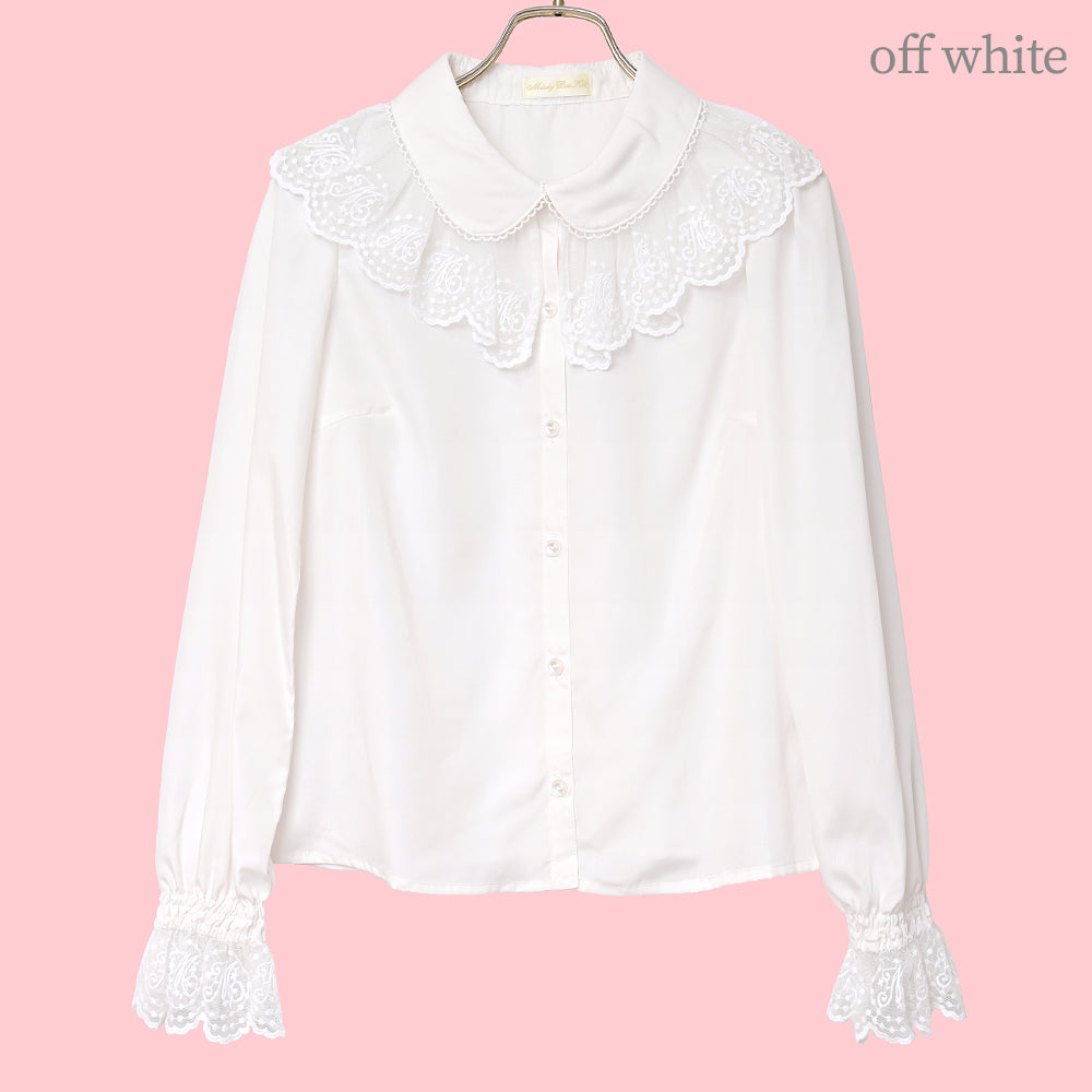 Melody lace long sleeve blouse