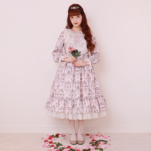 Rose Princess yoke panel dress