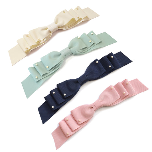 Grosgrain ribbon clip