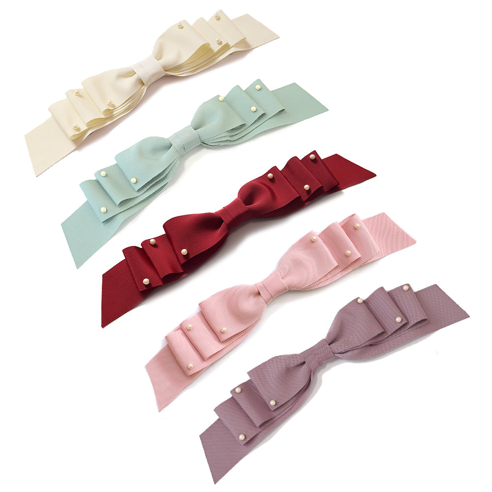 グログランリボンクリップ