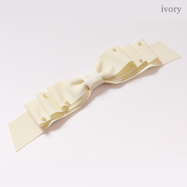 Grosgrain ribbon clip