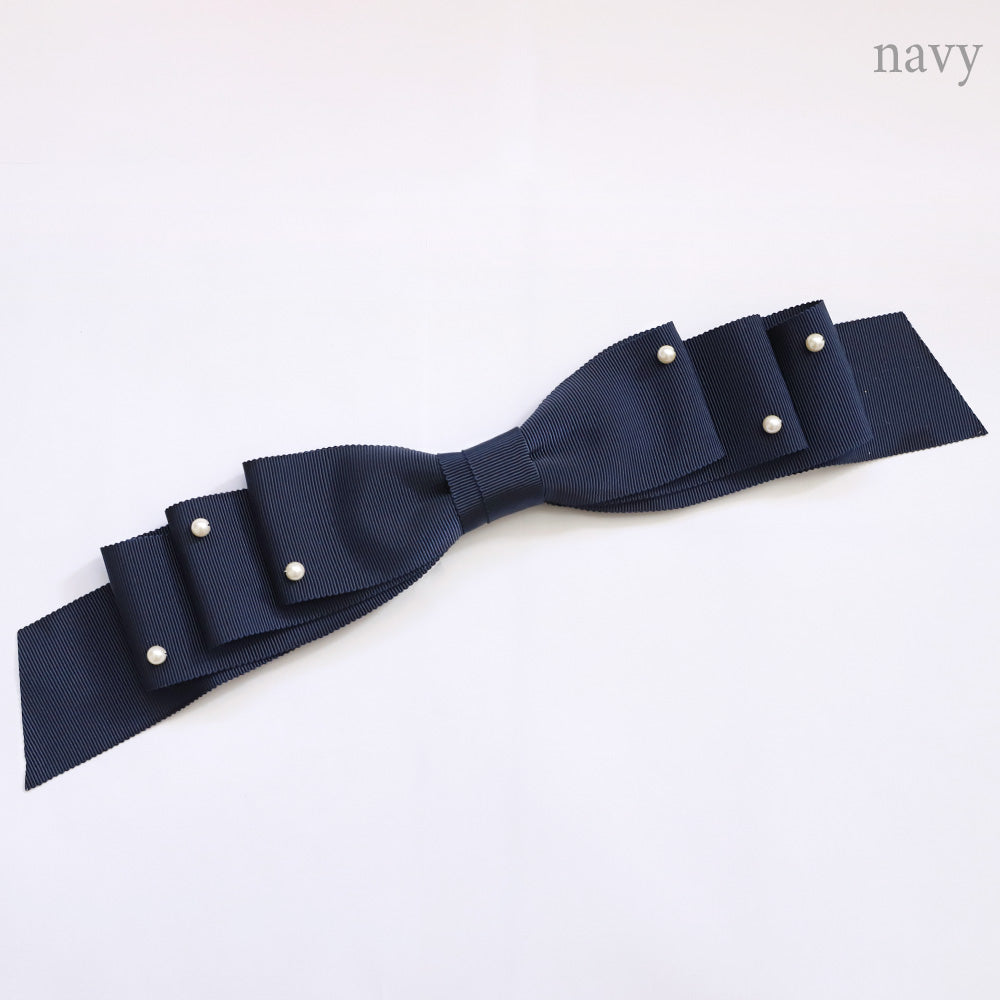 Grosgrain ribbon clip