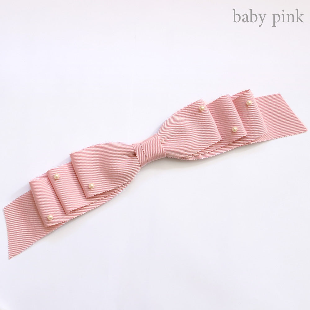 Grosgrain ribbon clip