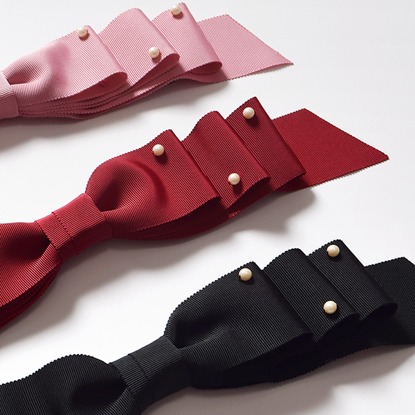 Grosgrain ribbon clip