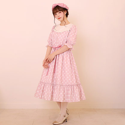 記憶の中の水玉ティアードワンピース