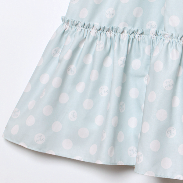 記憶の中の水玉ティアードワンピース