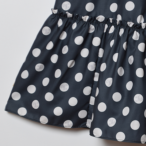 記憶の中の水玉ティアードワンピース