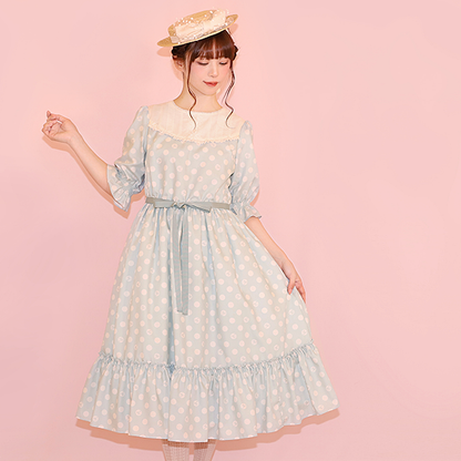 記憶の中の水玉ティアードワンピース