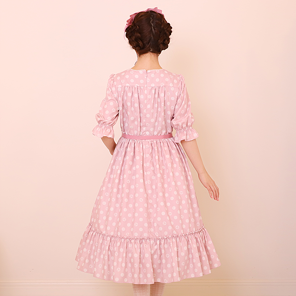 記憶の中の水玉ティアードワンピース