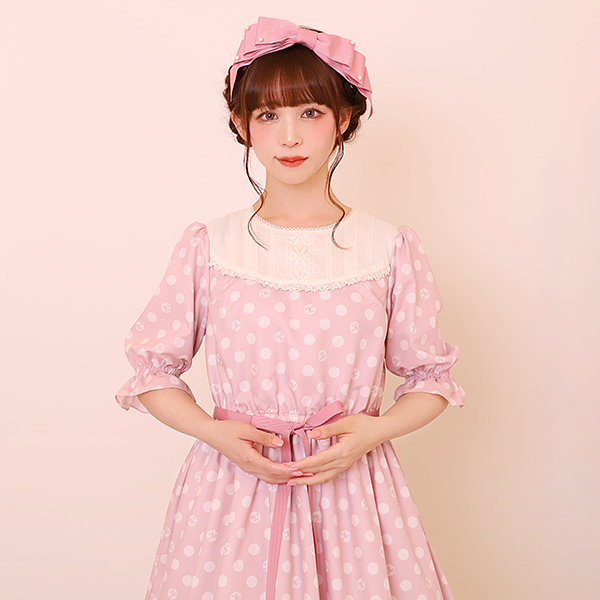 記憶の中の水玉ティアードワンピース