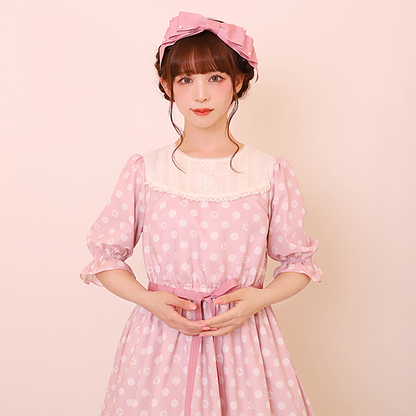 記憶の中の水玉ティアードワンピース