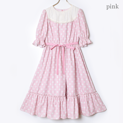 記憶の中の水玉ティアードワンピース