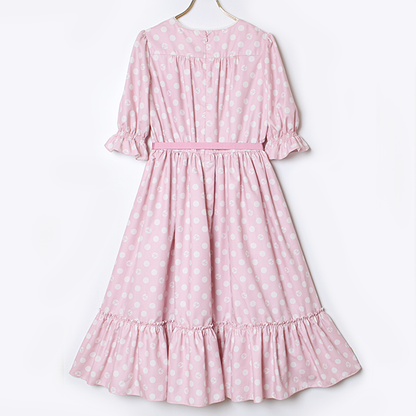 記憶の中の水玉ティアードワンピース