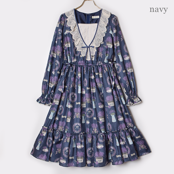 Lavender gardenワンピース-Melody BasKet(メロディーバスケット