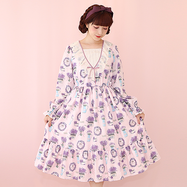 Lavender garden dress