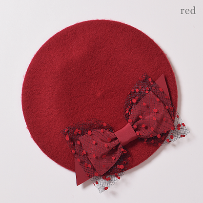 ドットチュールリボンベレー