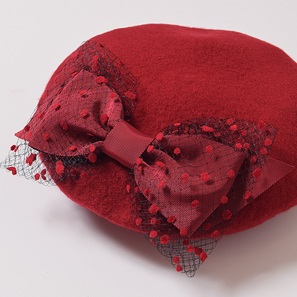 ドットチュールリボンベレー