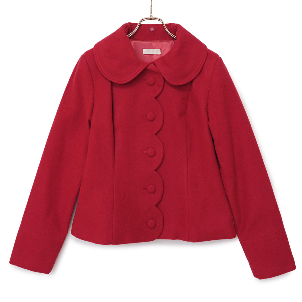 ファーティペットスカラップショートコート