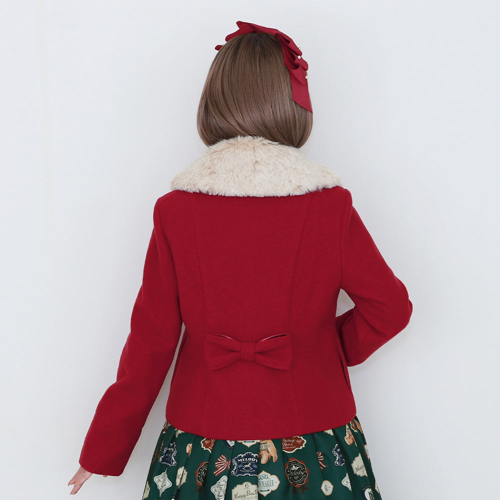 ファーティペットスカラップショートコート