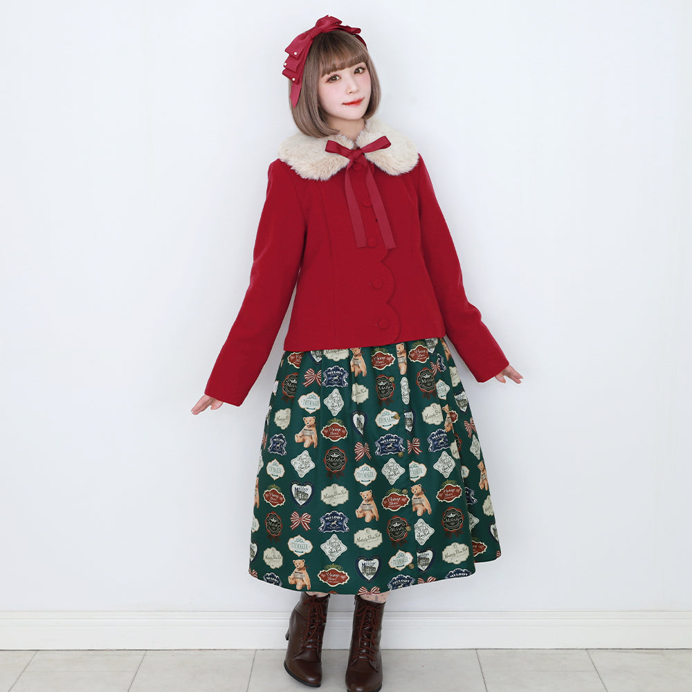 ファーティペットスカラップショートコート