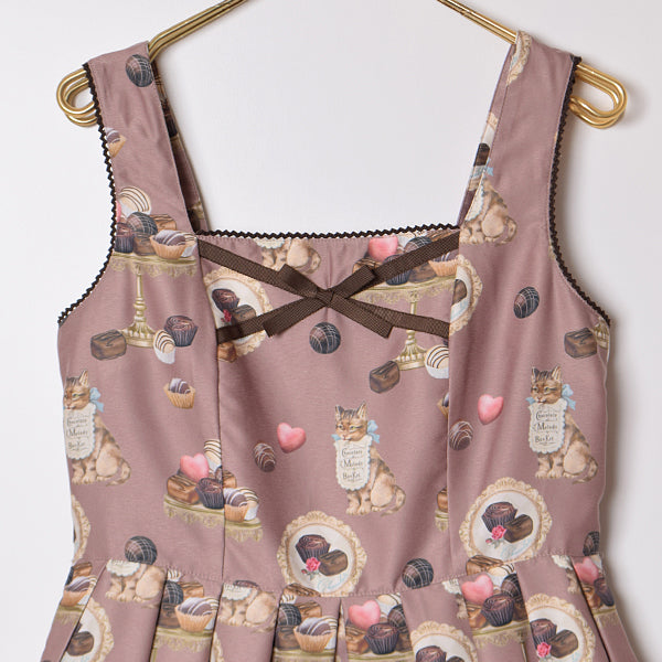 ショコラティエキャットジャンパースカート-Melody BasKet(メロディー