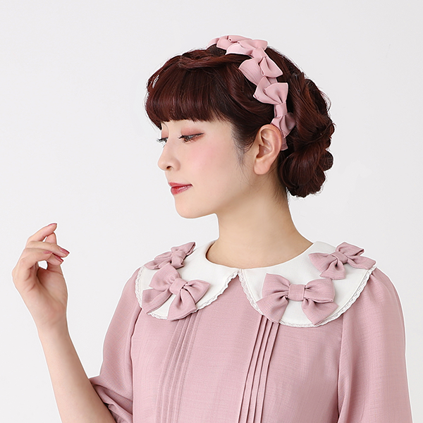 新発売の リボンいっぱいカチューシャ-Melody BasKet(メロディバスケット ヘアアクセサリー
